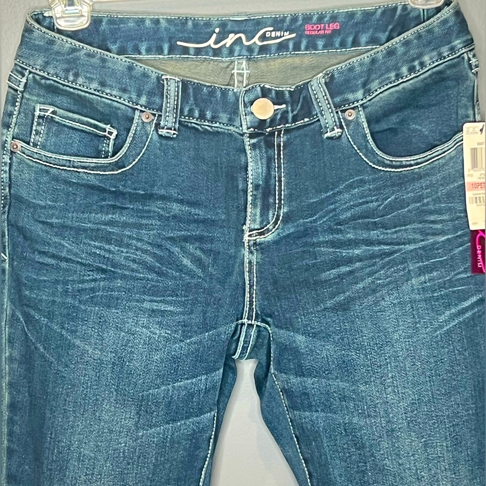 NWT INC Denim Boot Cut Jean 10 Petite